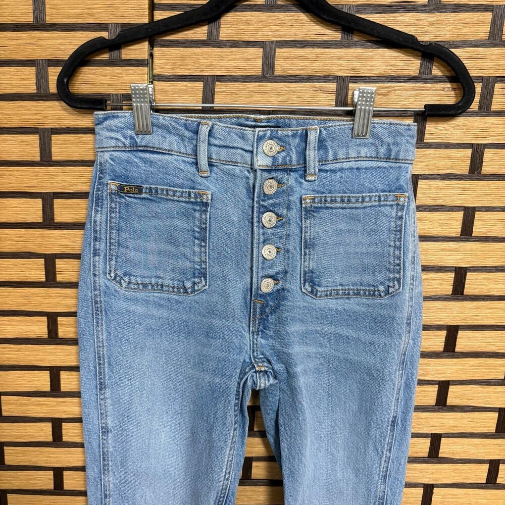 Polo Ralph Lauren Multi Button Skinny Jeans Size 26